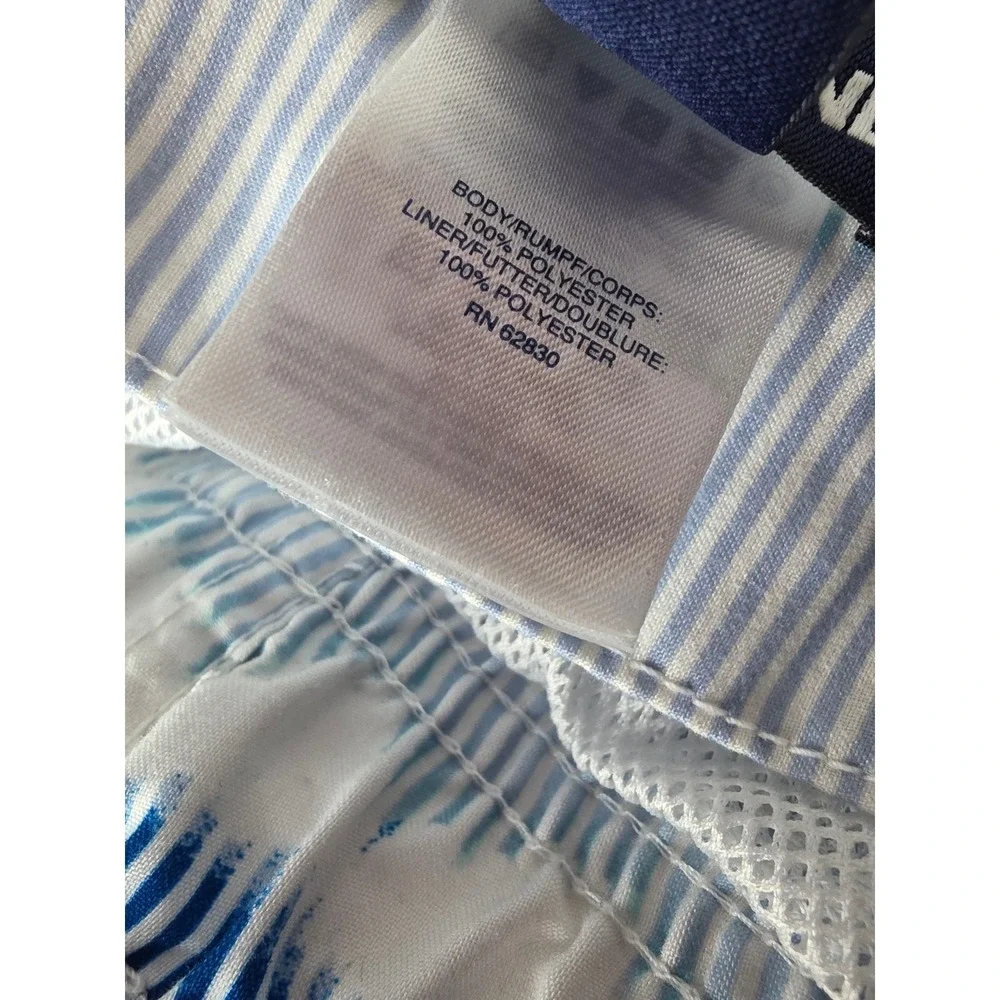 Lands End Swim Trunks XL 40/42 Mens Tie Dye Print Mesh Lined‎ Pockets Beach Lake
